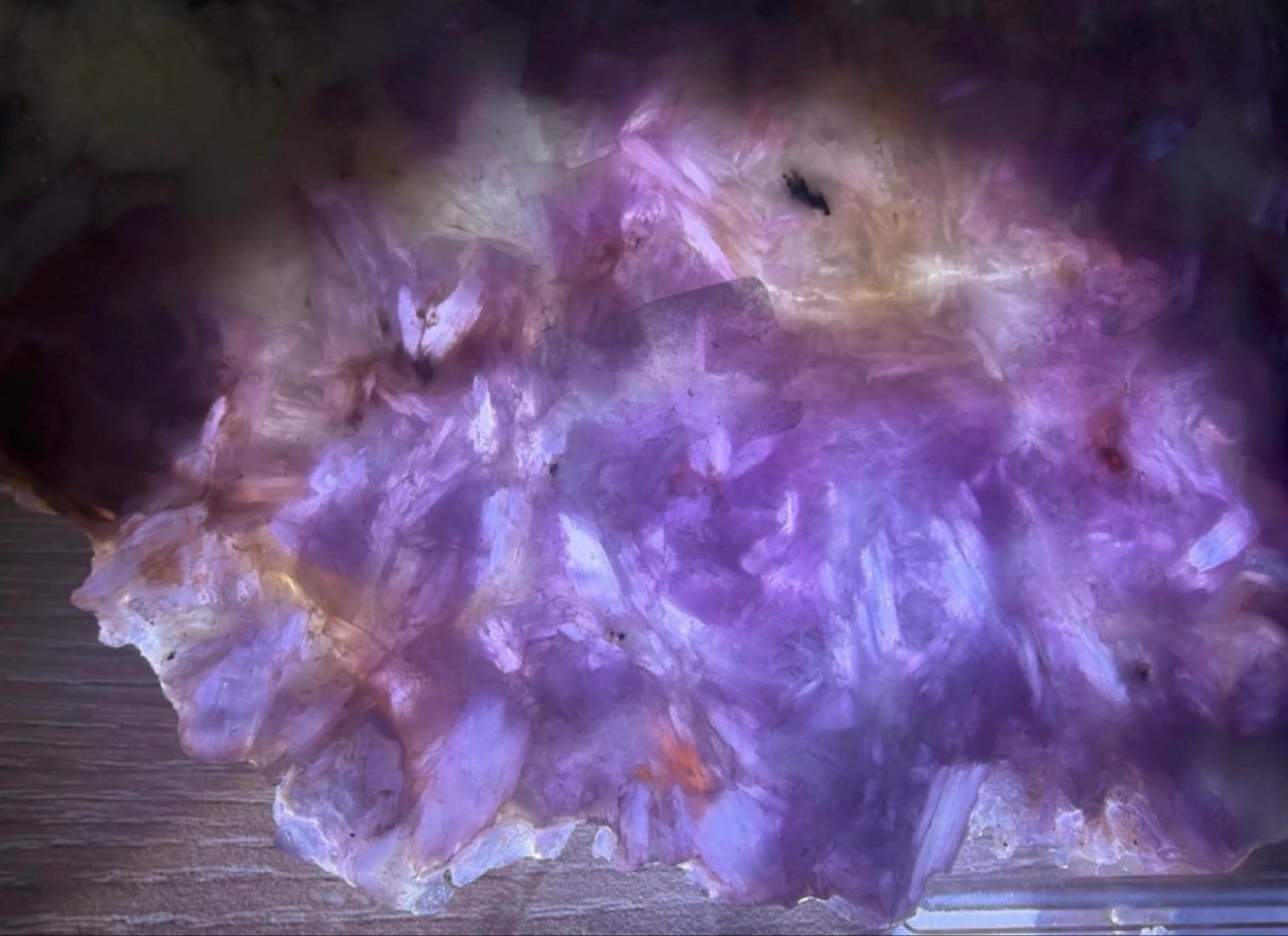Large Intense Lilac Natural Lepidolite Stone – photo 3